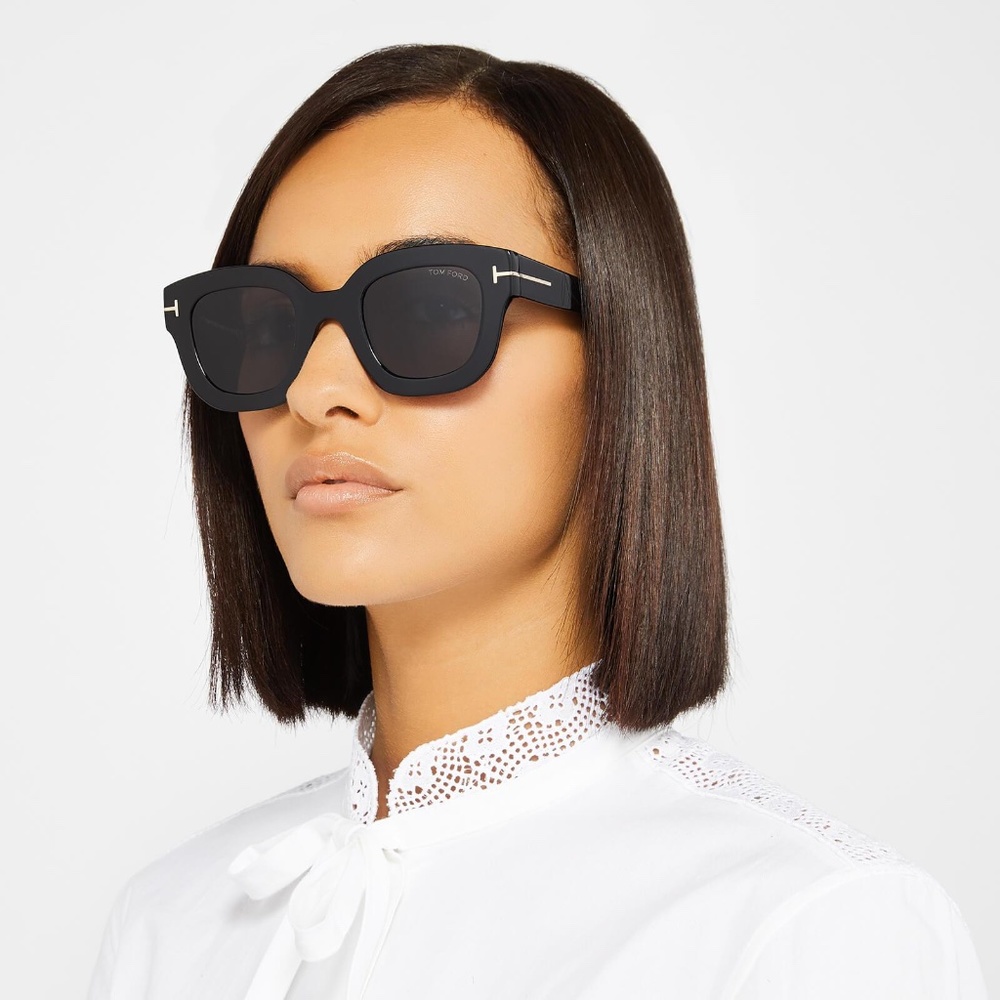 New TOM FORD Pia Black Square Sunglasses - Picture 9 of 16